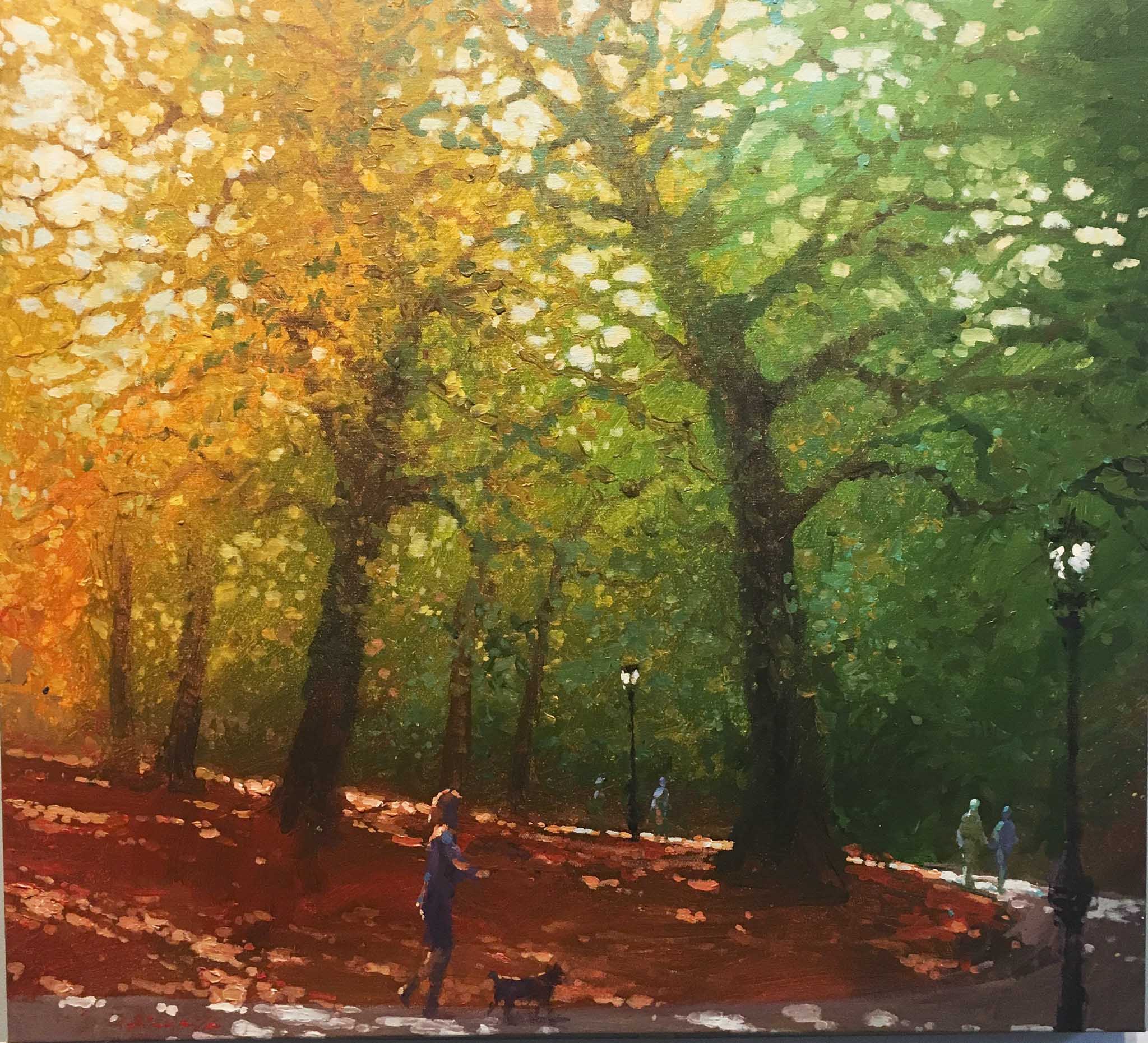 David Hinchliffe - Walking the Dog  Autumn -